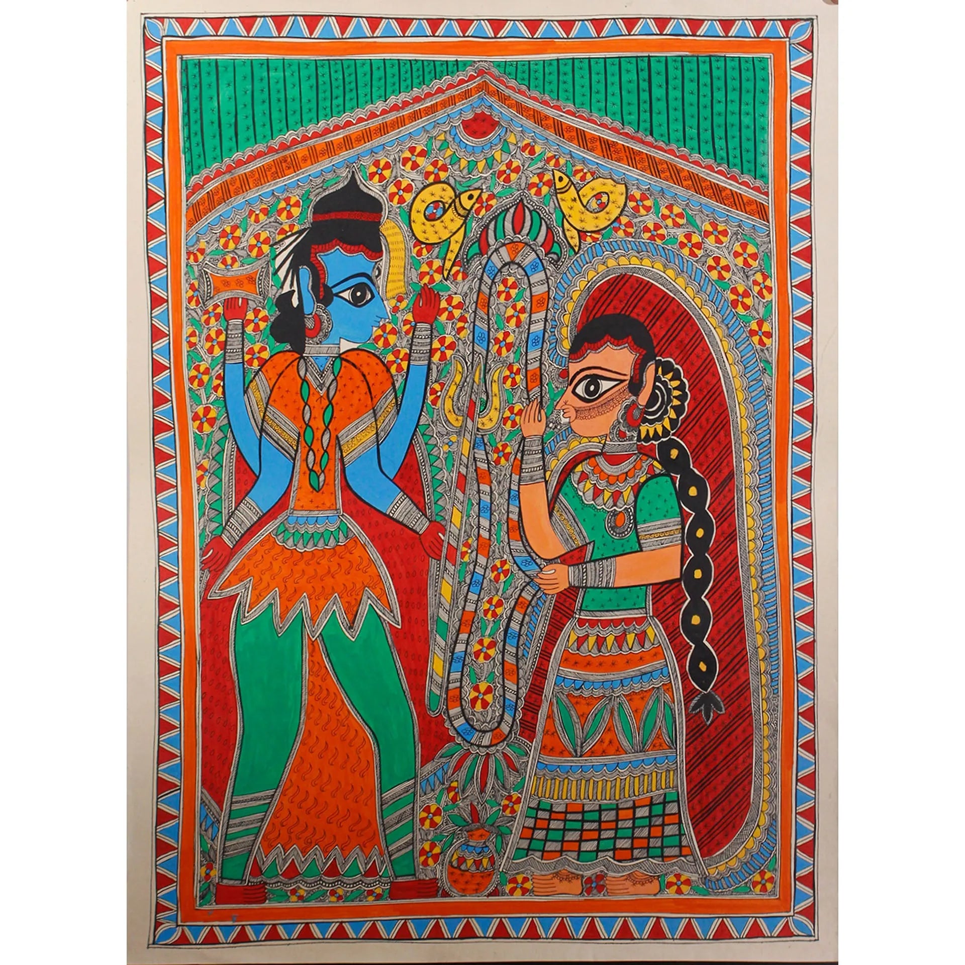 Madhubani - Shiv Parvati Vivaah