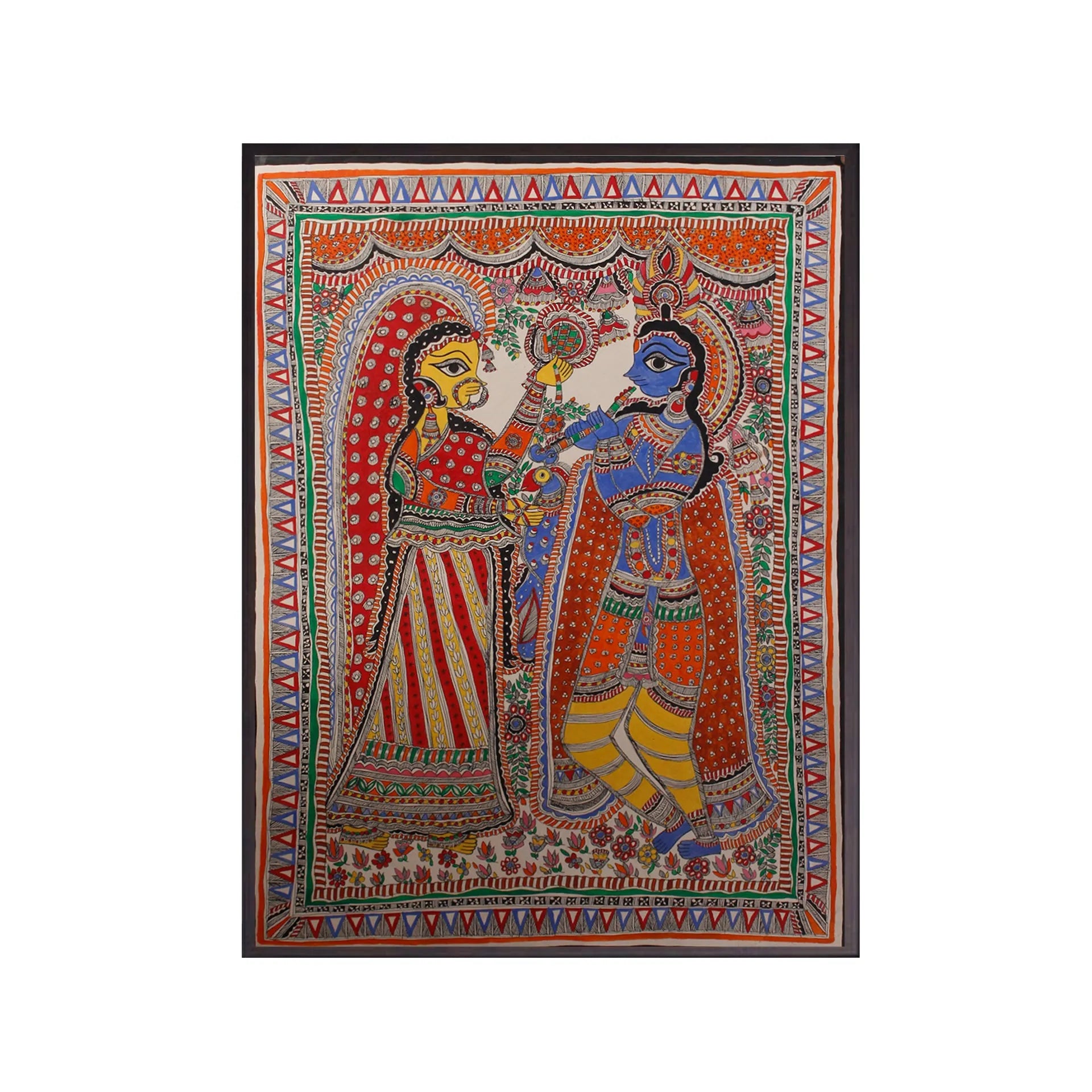 Madhubani - Radha Krishna