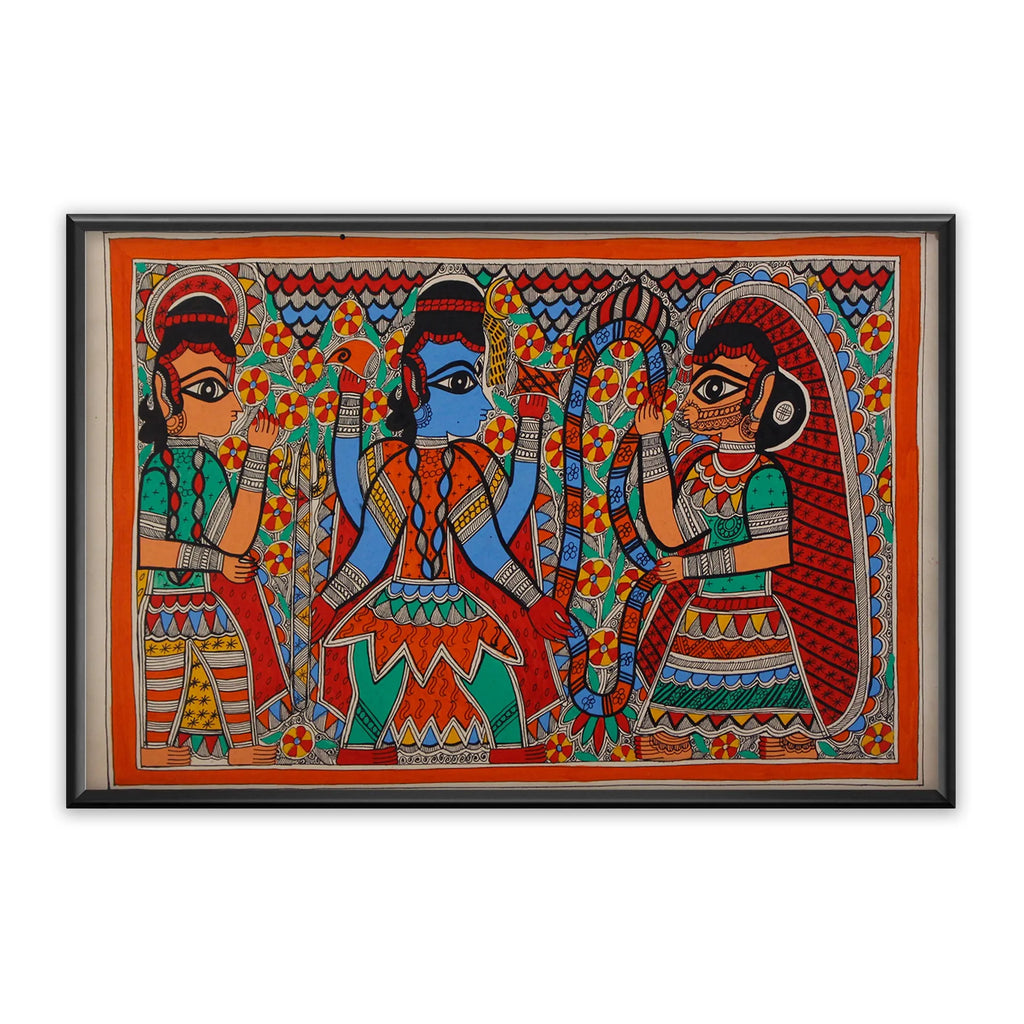 Madhubani - Shiv Parvati Vivaah