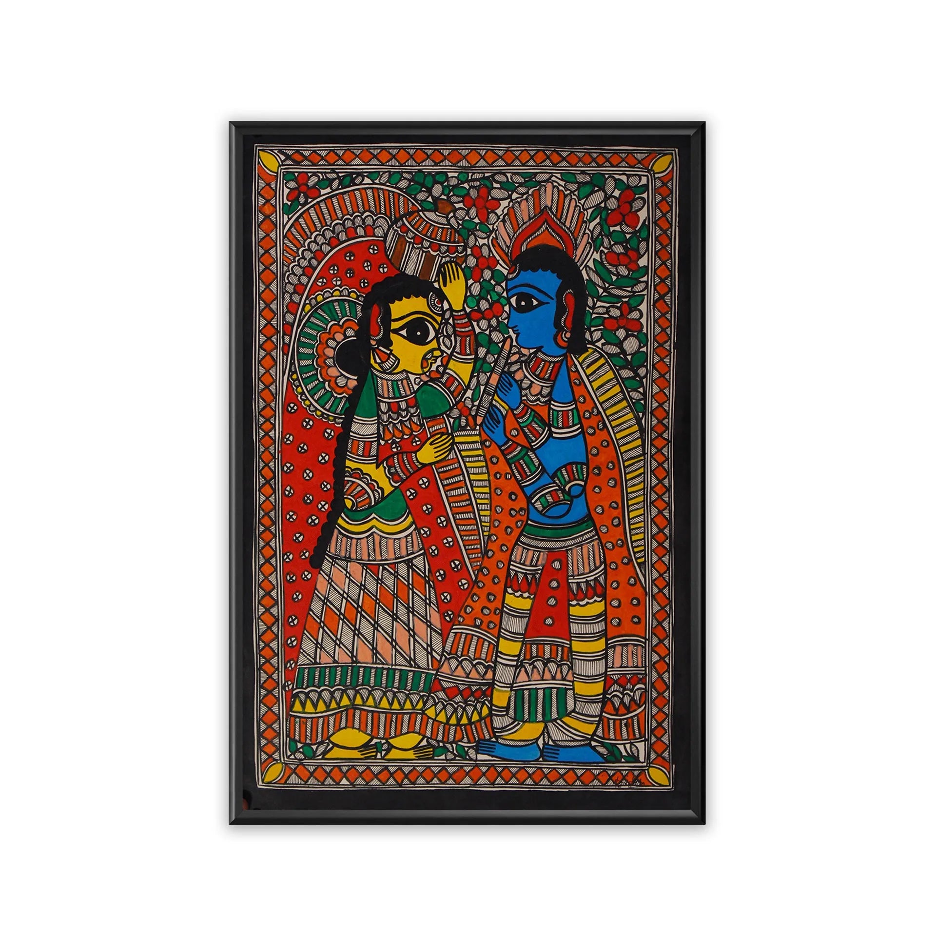 Madhubani - Radha Krishna