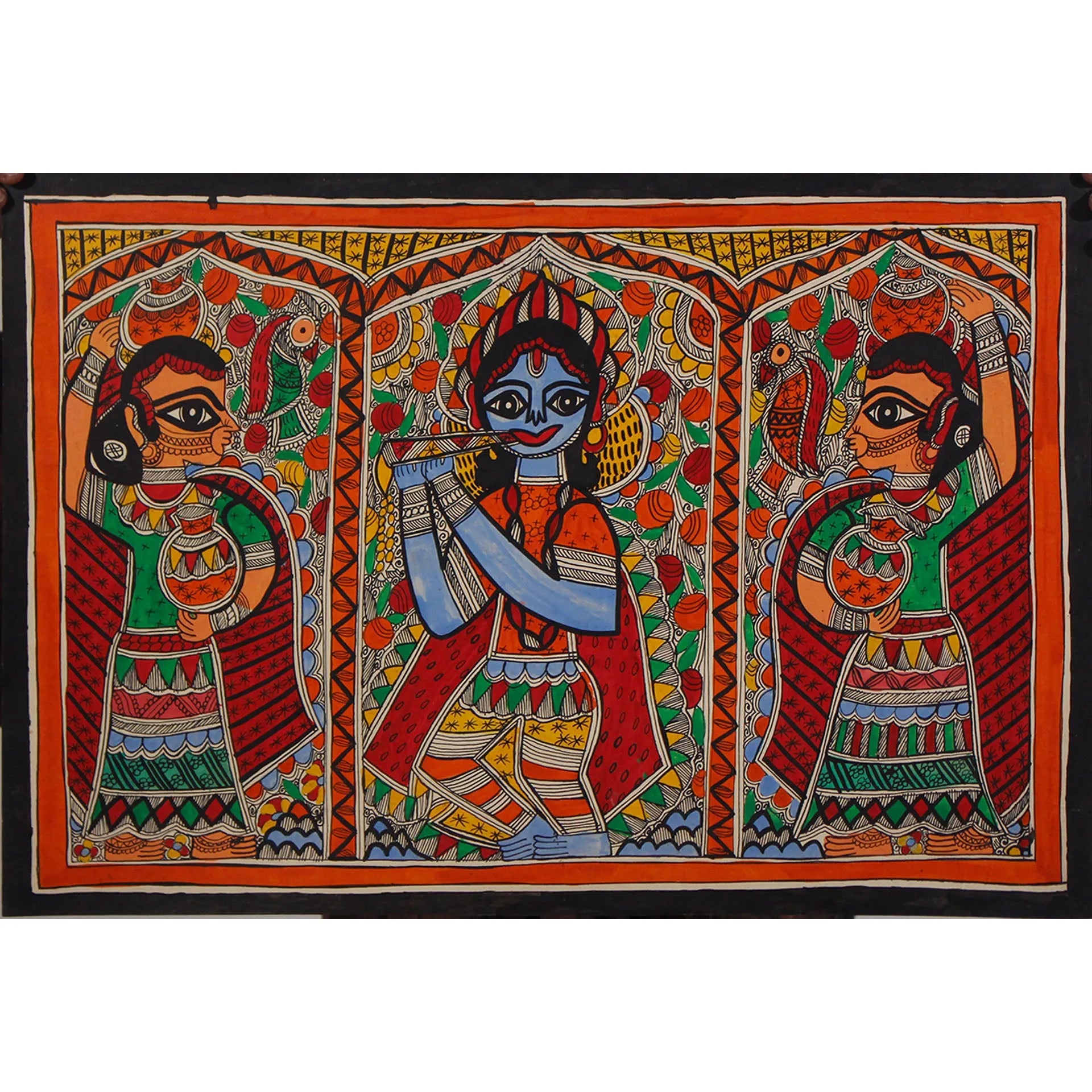 Madhubani - Radha Krishna
