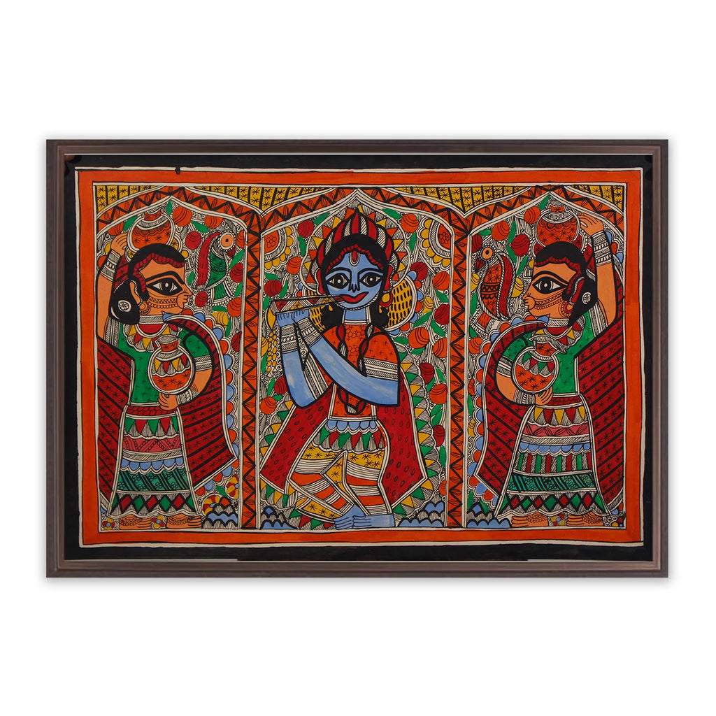 Madhubani - Radha Krishna