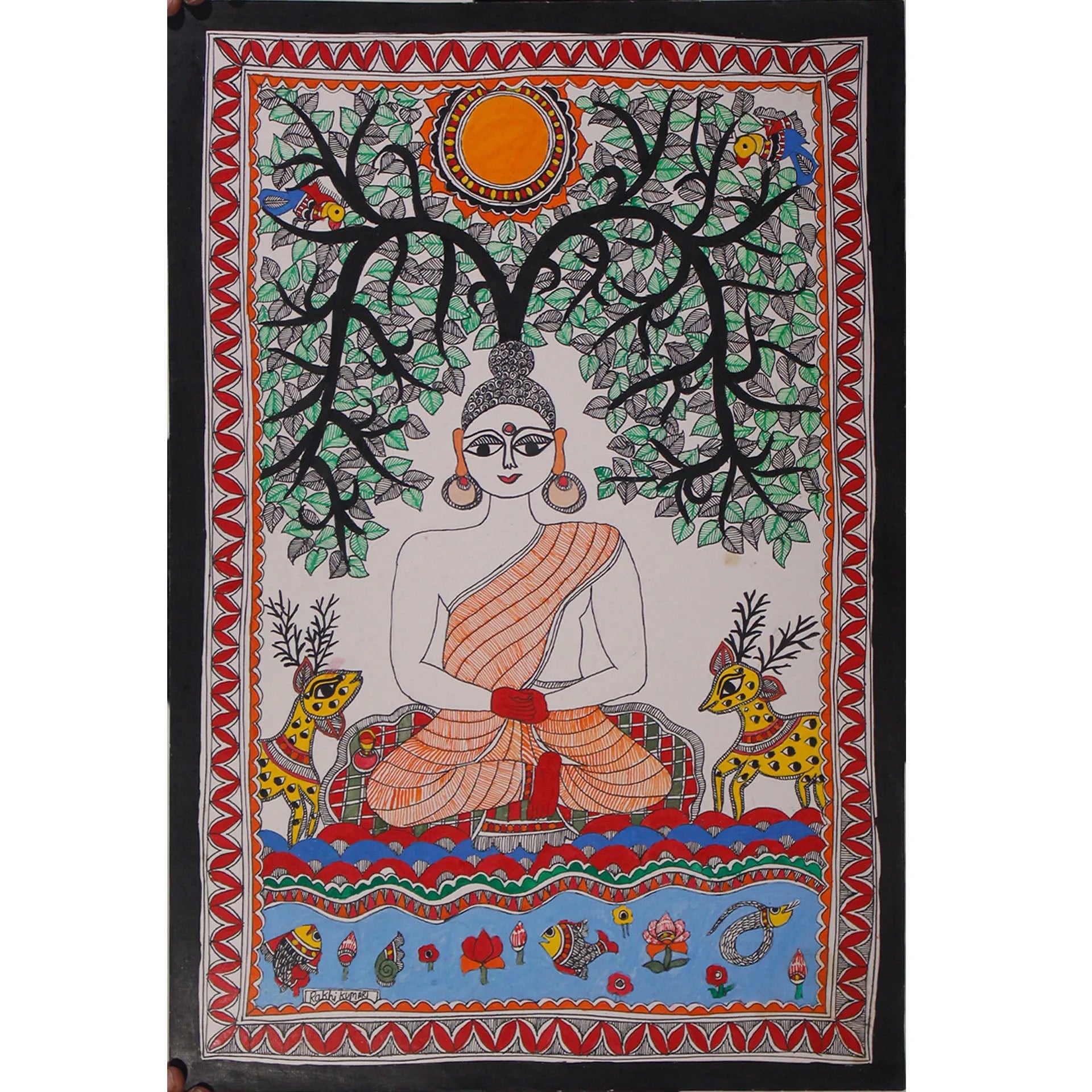Madhubani - Buddha