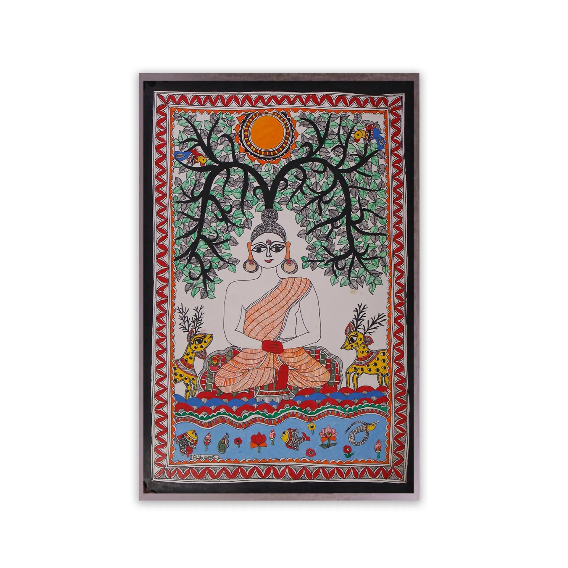 Madhubani - Buddha