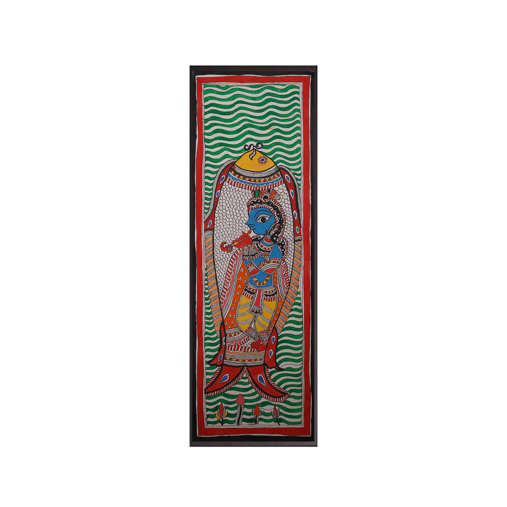 Madhubani - Shri Krishna in Fish