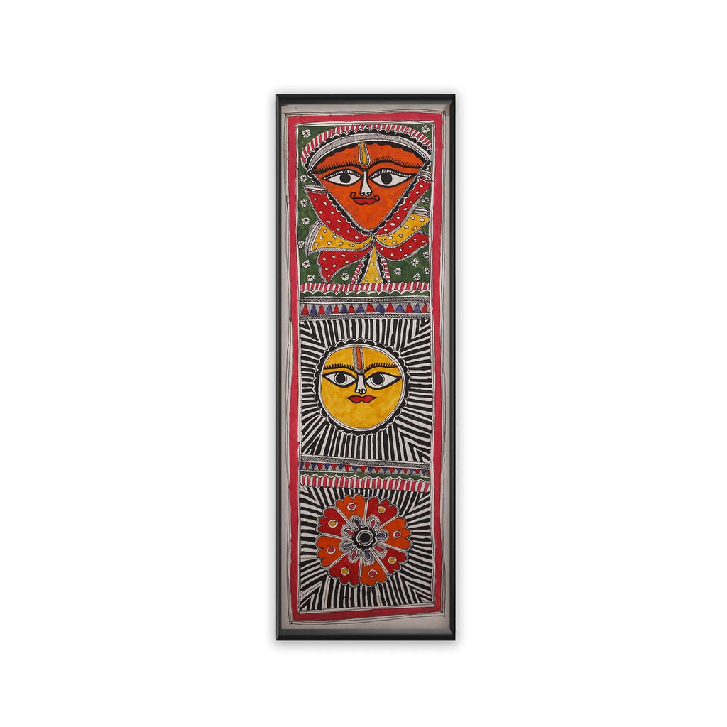 Madhubani - The Sun and the Moon