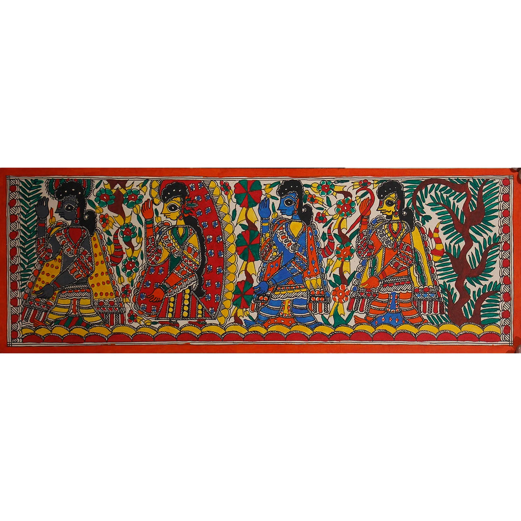 Madhubani - Ram Lakshman Sita