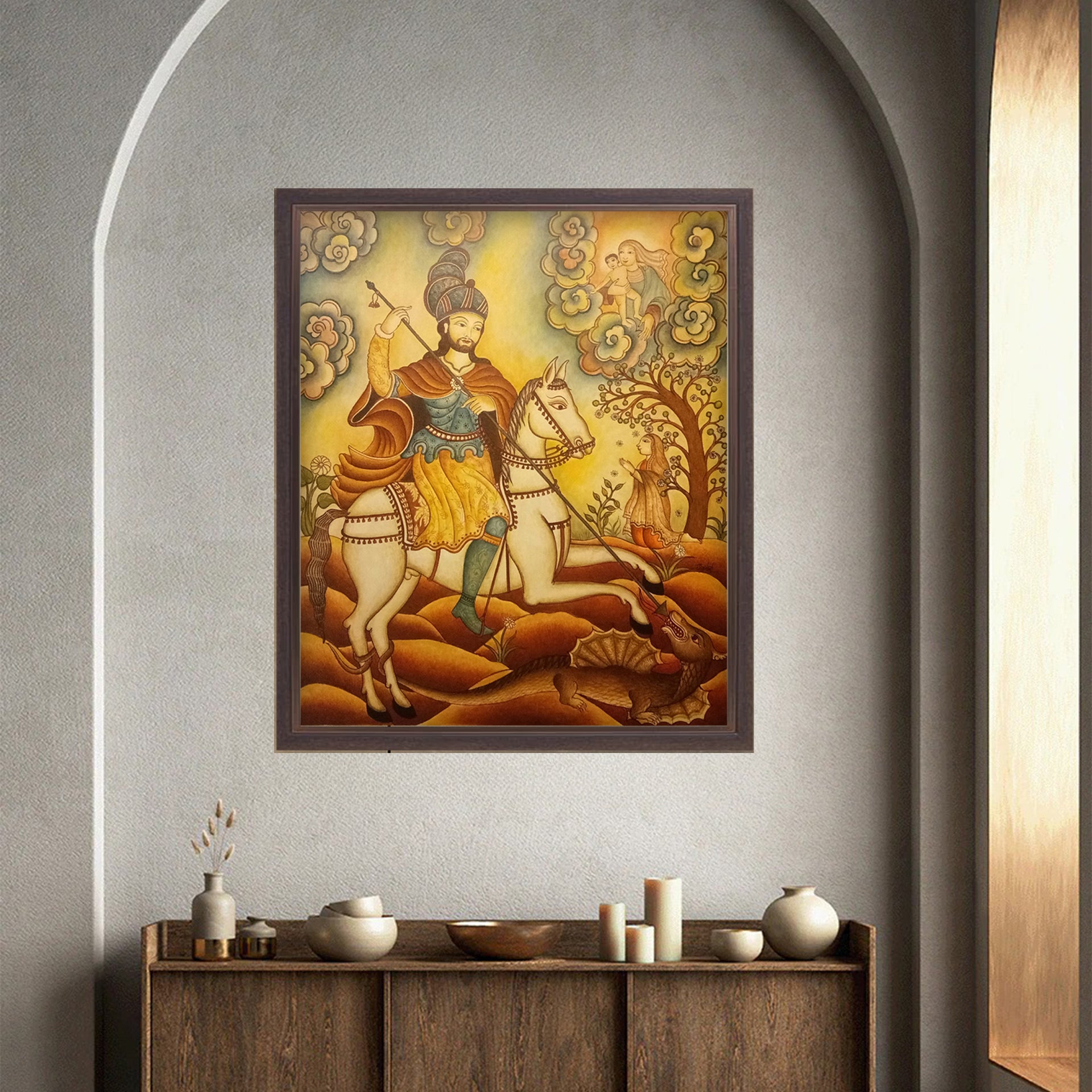 Kerala Mural - Saint George