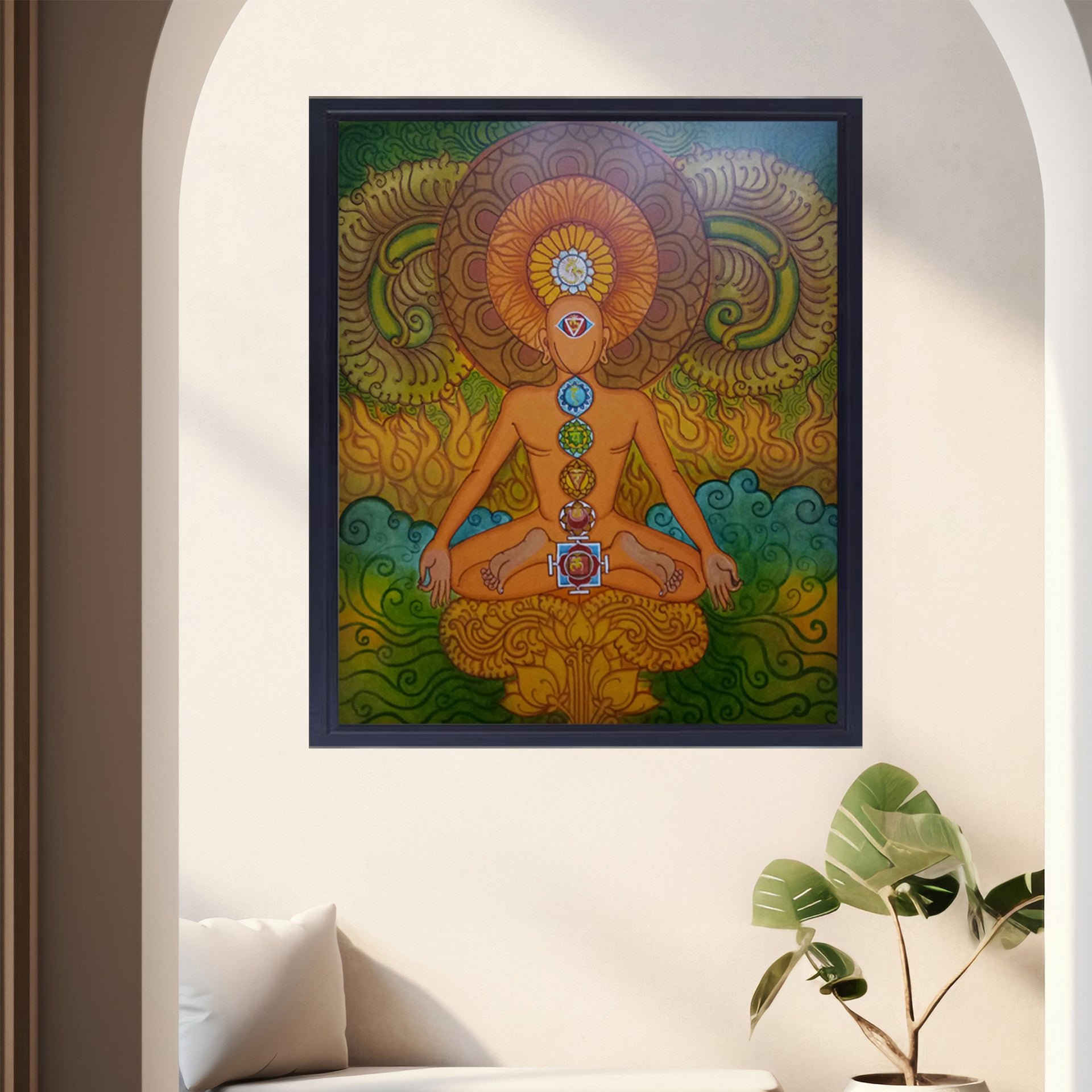 Kerala Mural - Chakras