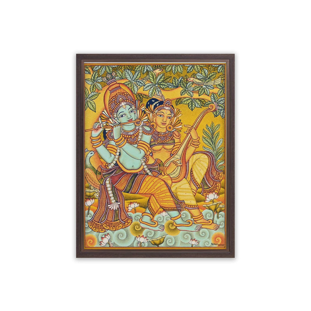 Kerala Mural - RADHA MADHAVAM