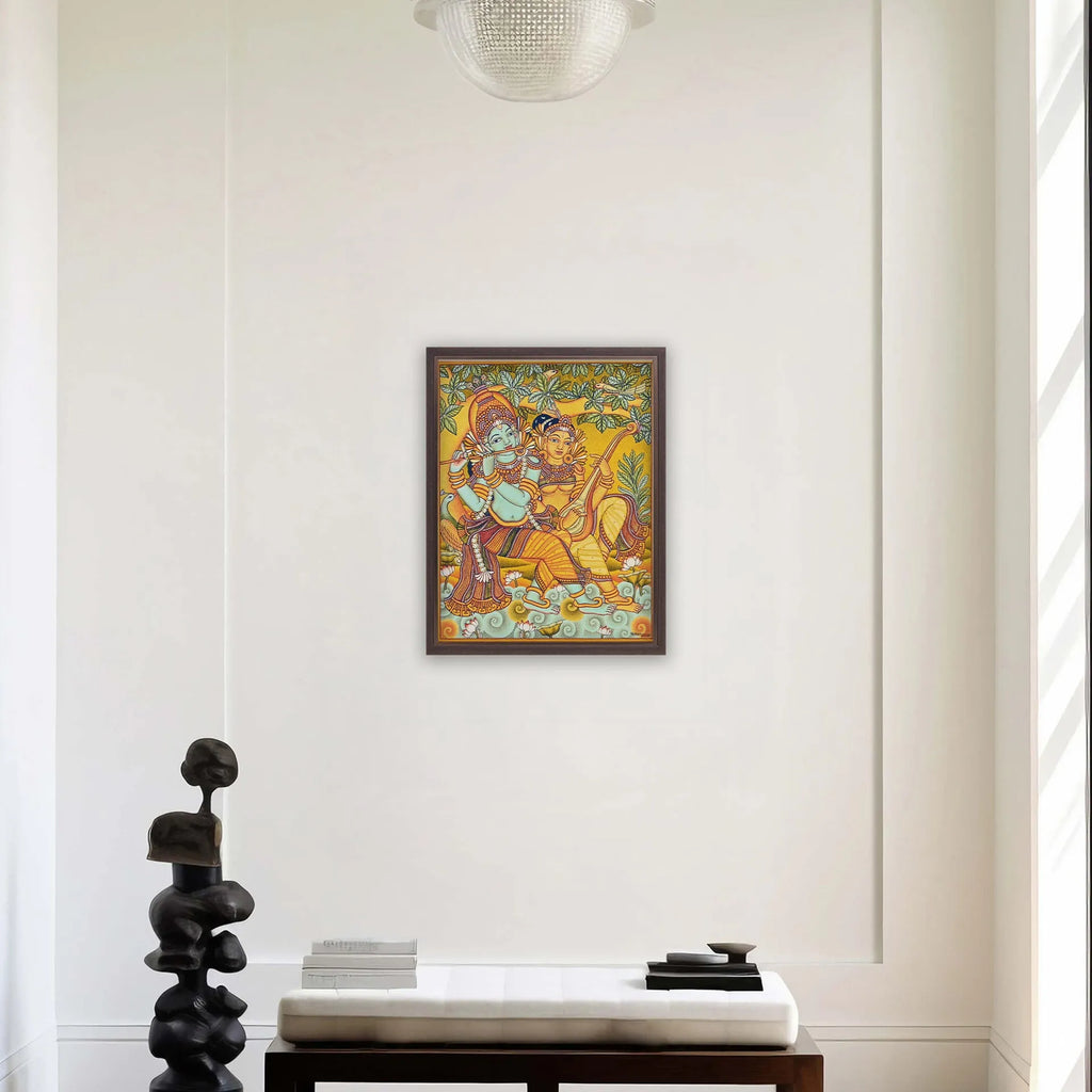 Kerala Mural - RADHA MADHAVAM
