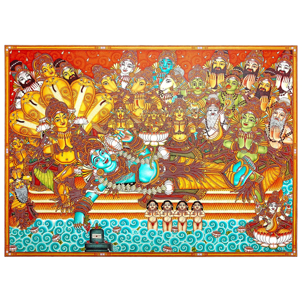 Kerala Mural - ANANDASAYANAM