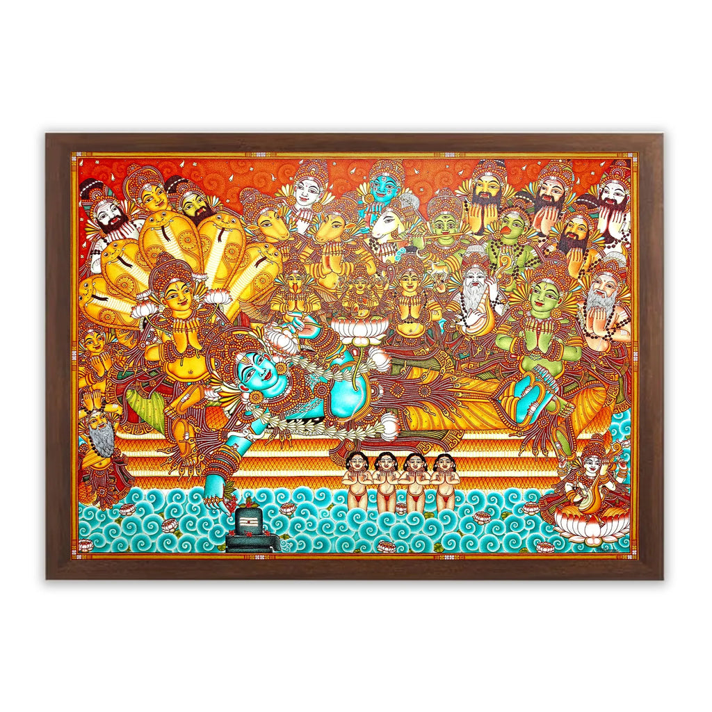 Kerala Mural - ANANDASAYANAM