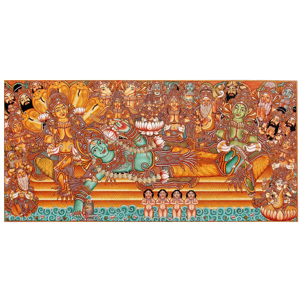 Kerala Mural - ANANDASAYANAM