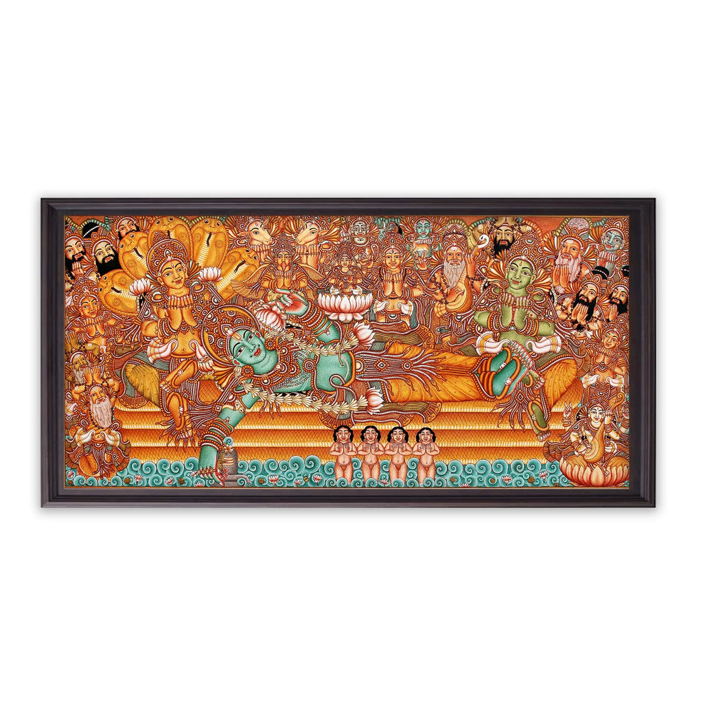 Kerala Mural - ANANDASAYANAM