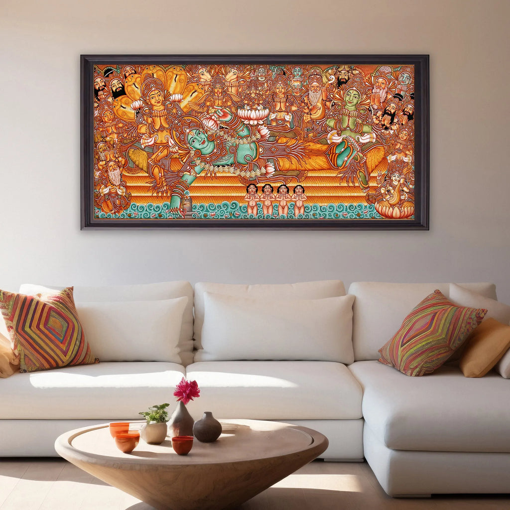 Kerala Mural - ANANDASAYANAM