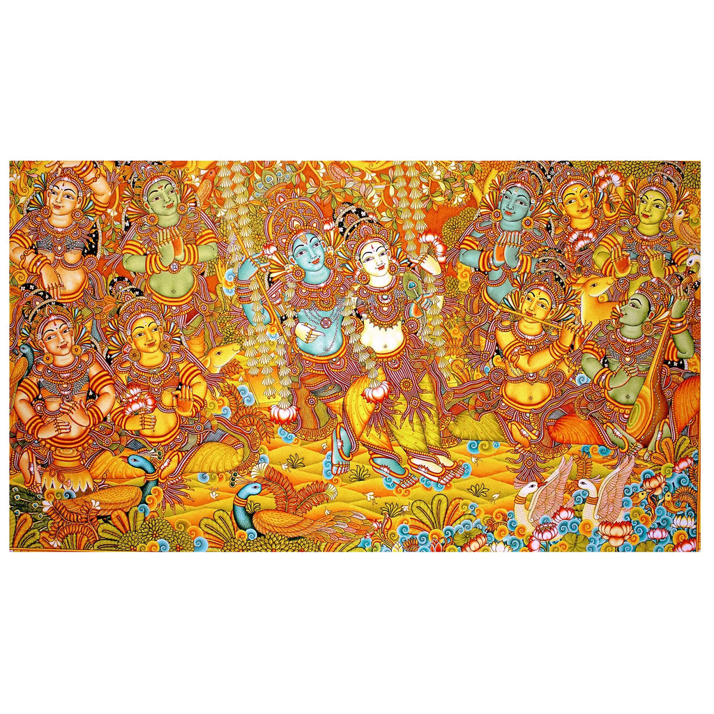 Kerala Mural - RASALEELA
