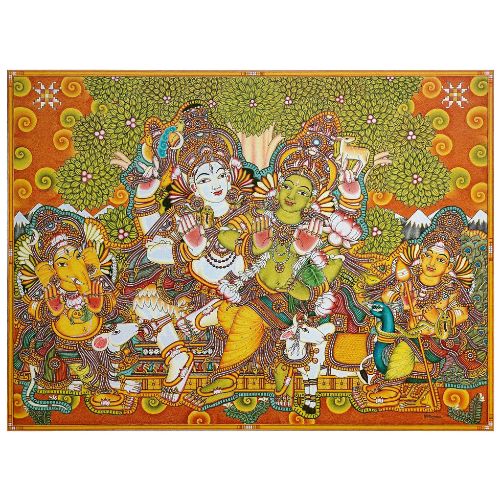 Kerala Mural - SHIVA KUDUMBAM