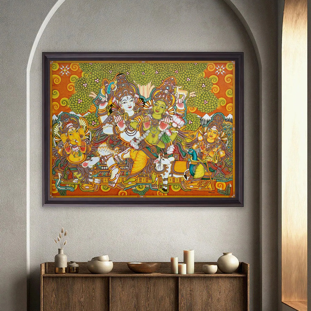 Kerala Mural - SHIVA KUDUMBAM