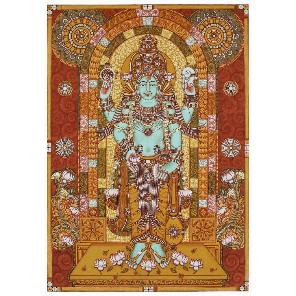 Kerala Mural - MAHA VISHNU