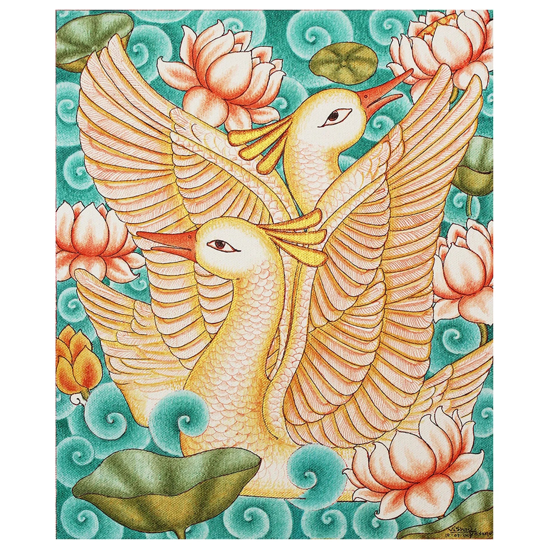 Kerala Mural - BIRDS SERIES