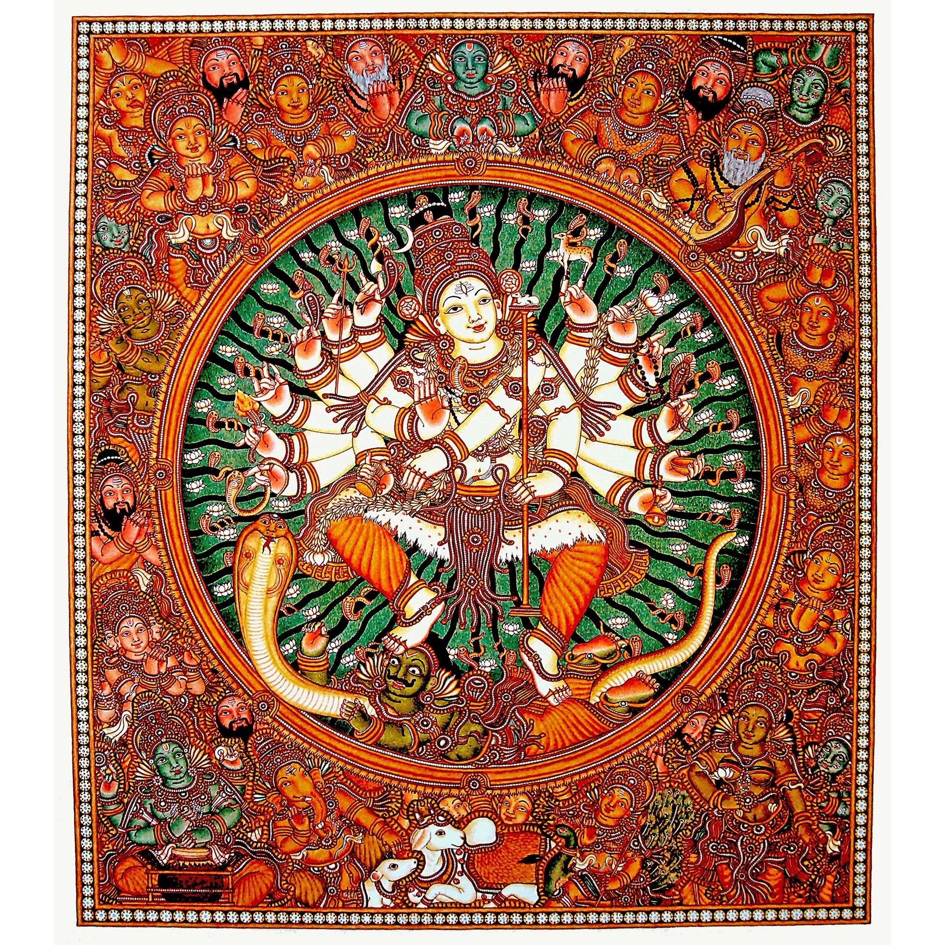 Kerala Mural - SHIVA NIRUTHAM