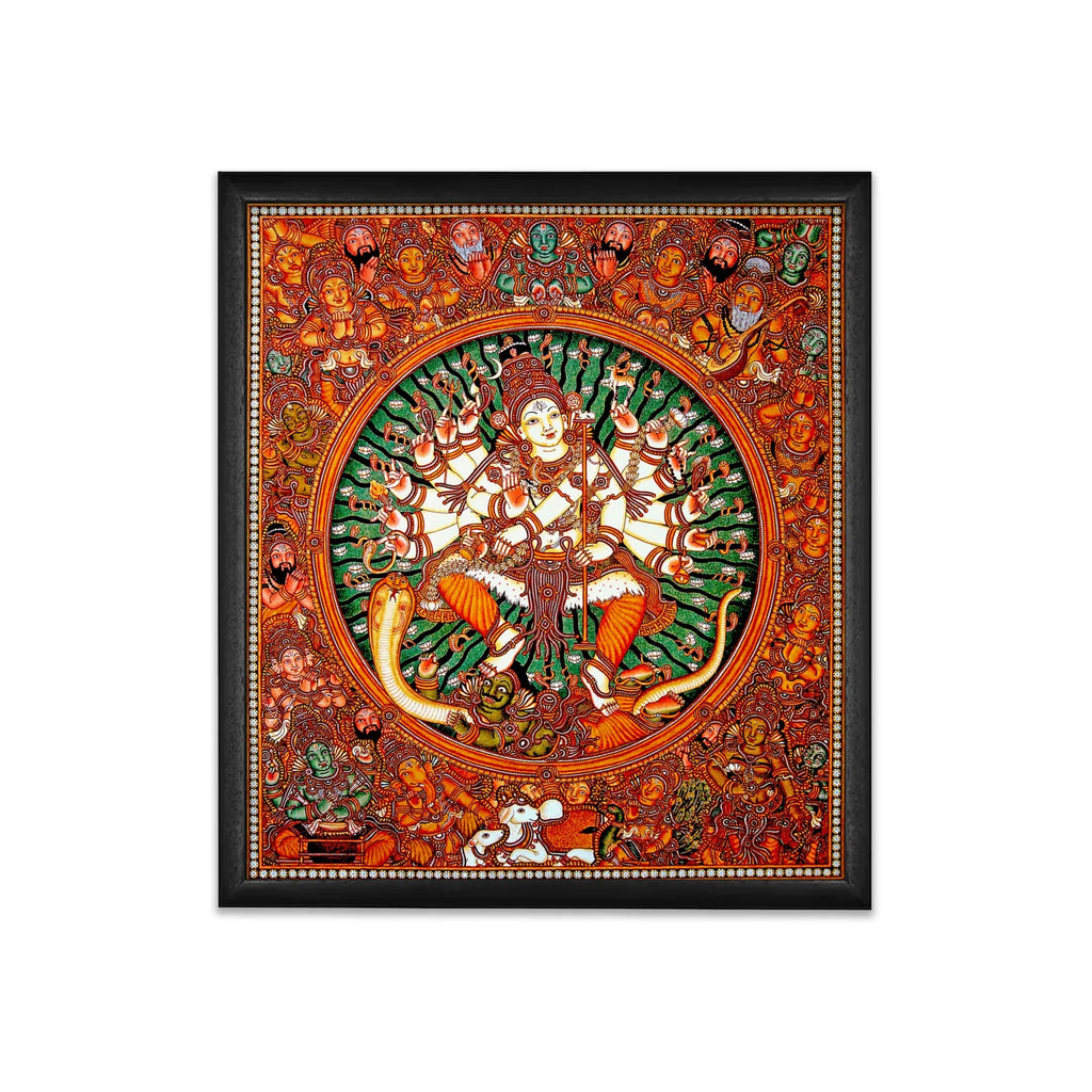 Kerala Mural - SHIVA NIRUTHAM