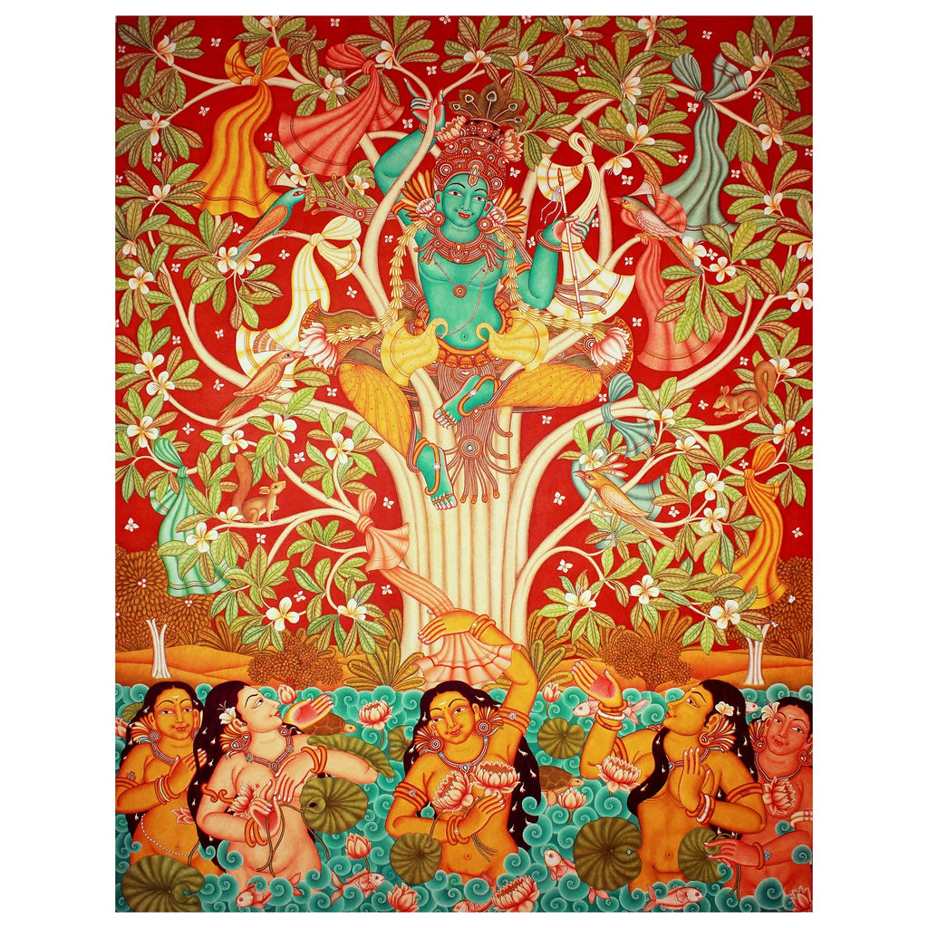 Kerala Mural - KRISHNA LEELA