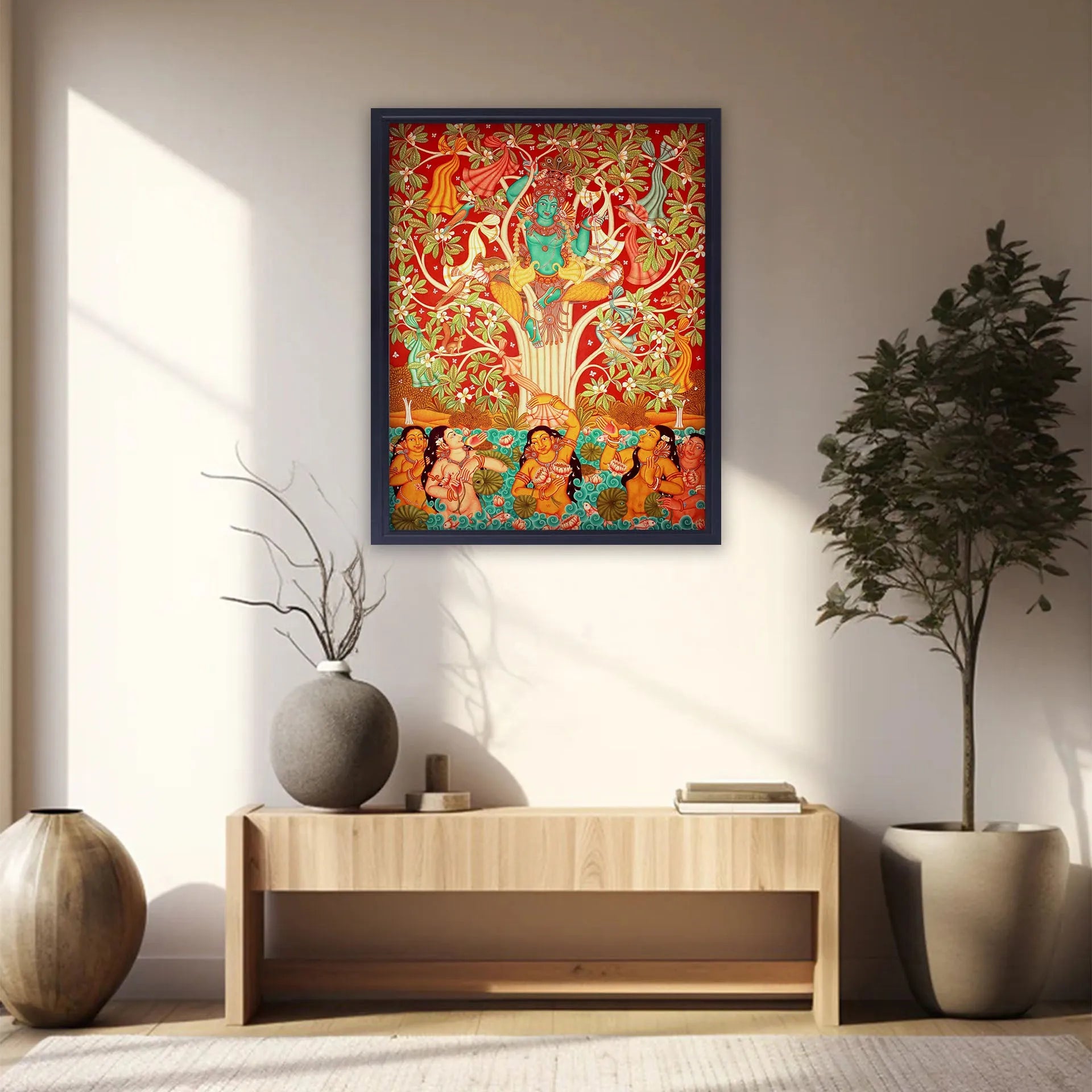 Kerala Mural - KRISHNA LEELA