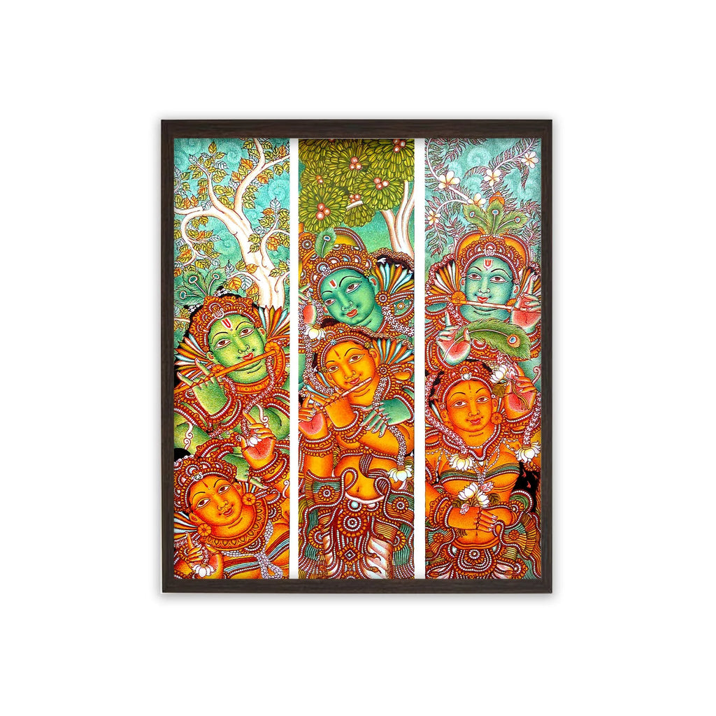 Kerala Mural - KRISHNA LEELA