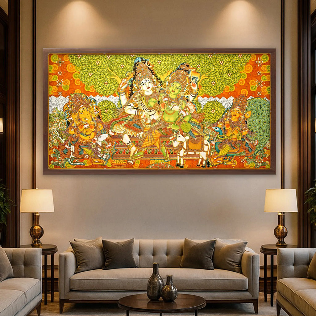 Kerala Mural - SHIVA KUDUMBAM