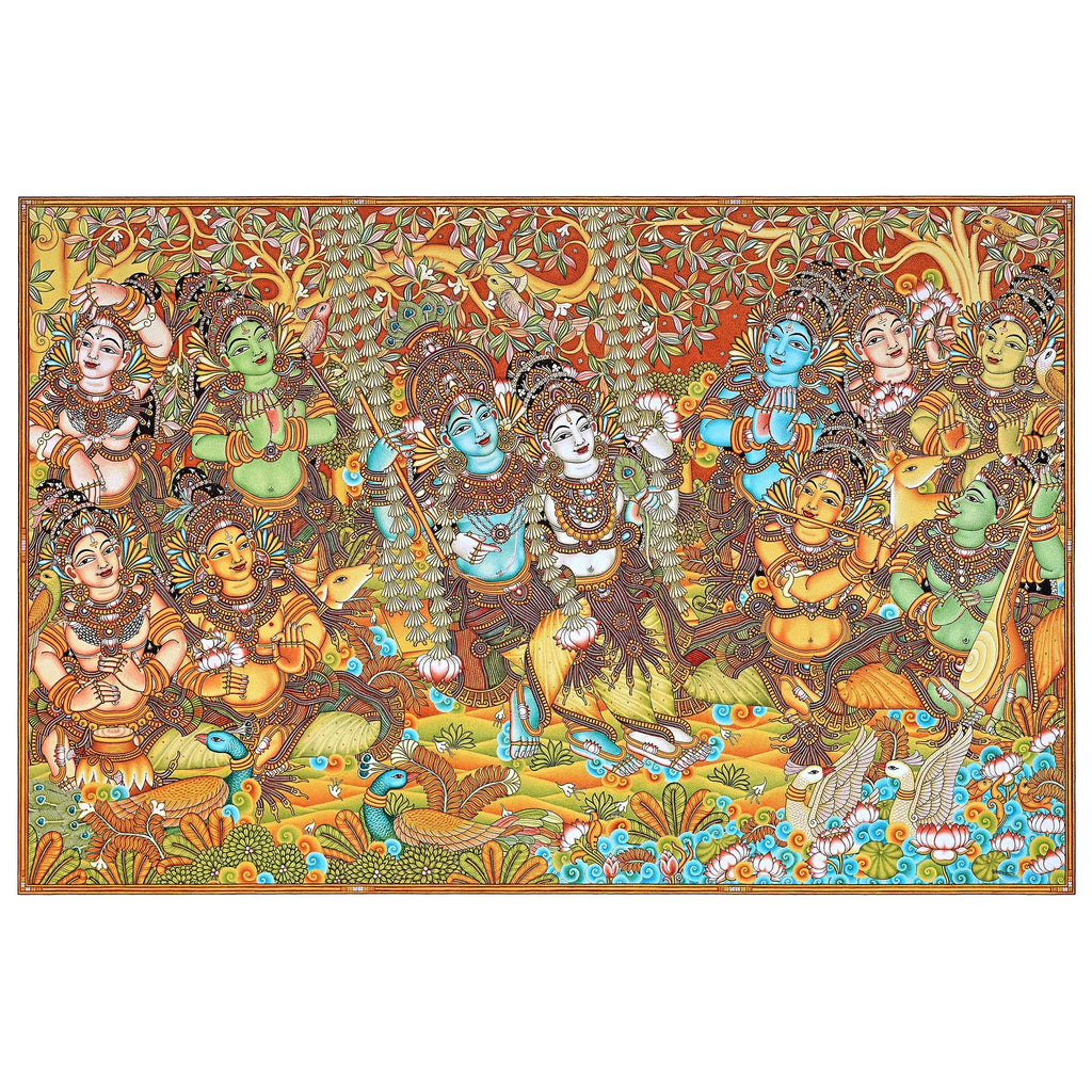 Kerala Mural - RASALEELA