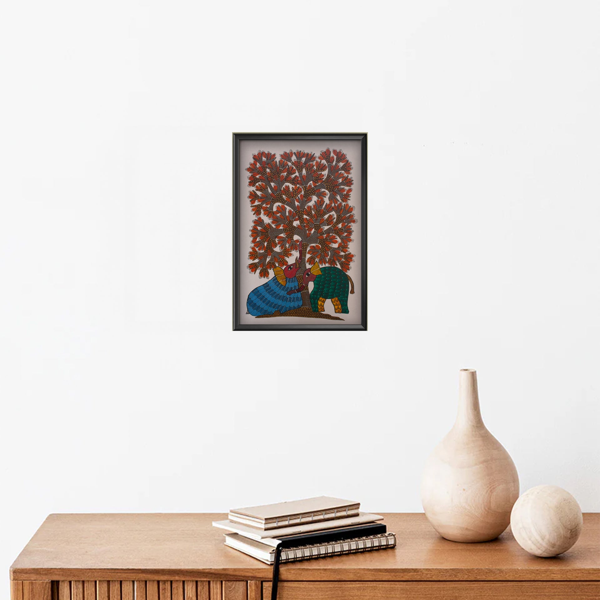 Gond - Elephants and tree of life