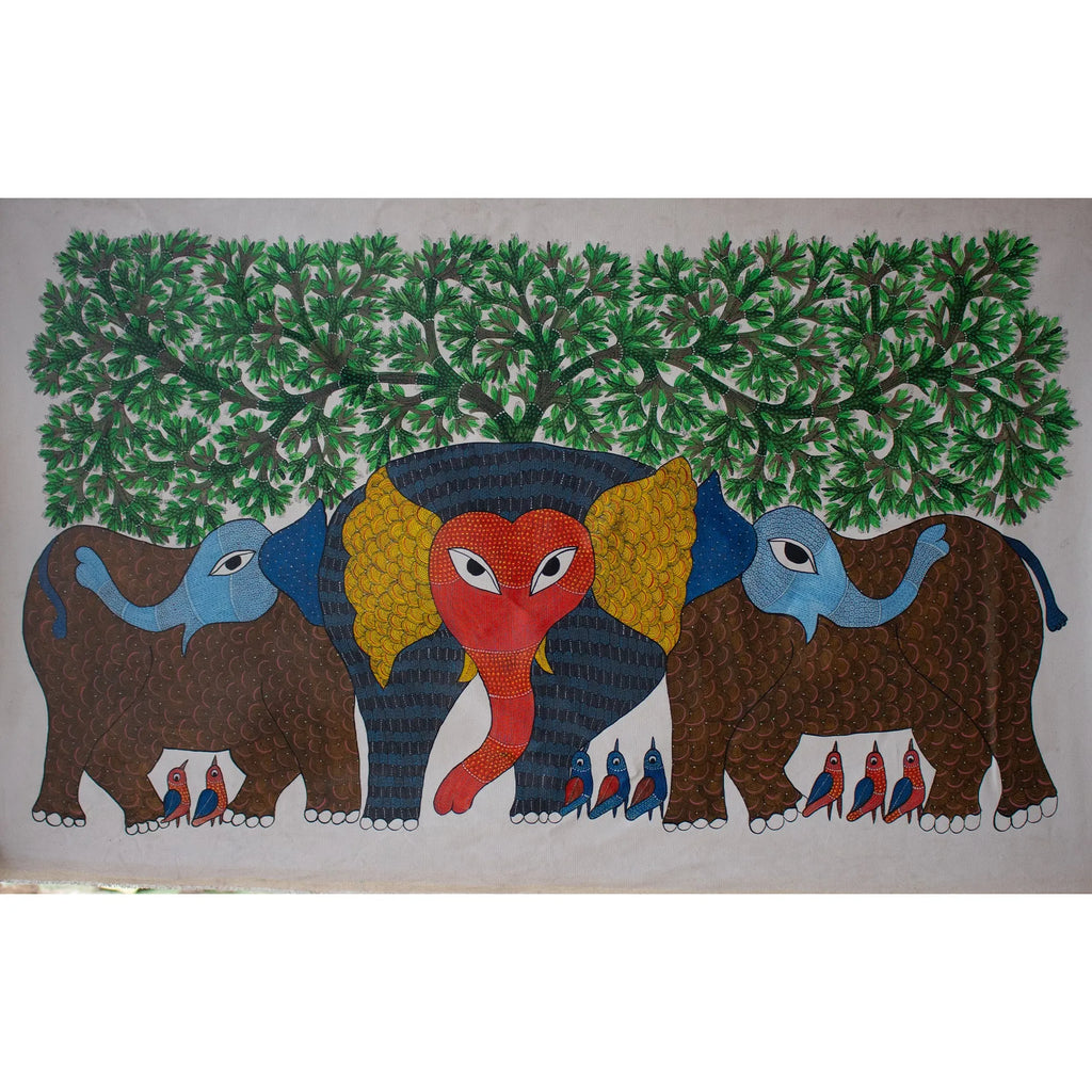 Gond - Elephant family