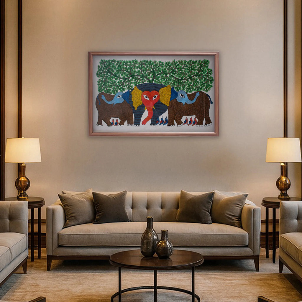 Gond - Elephant family