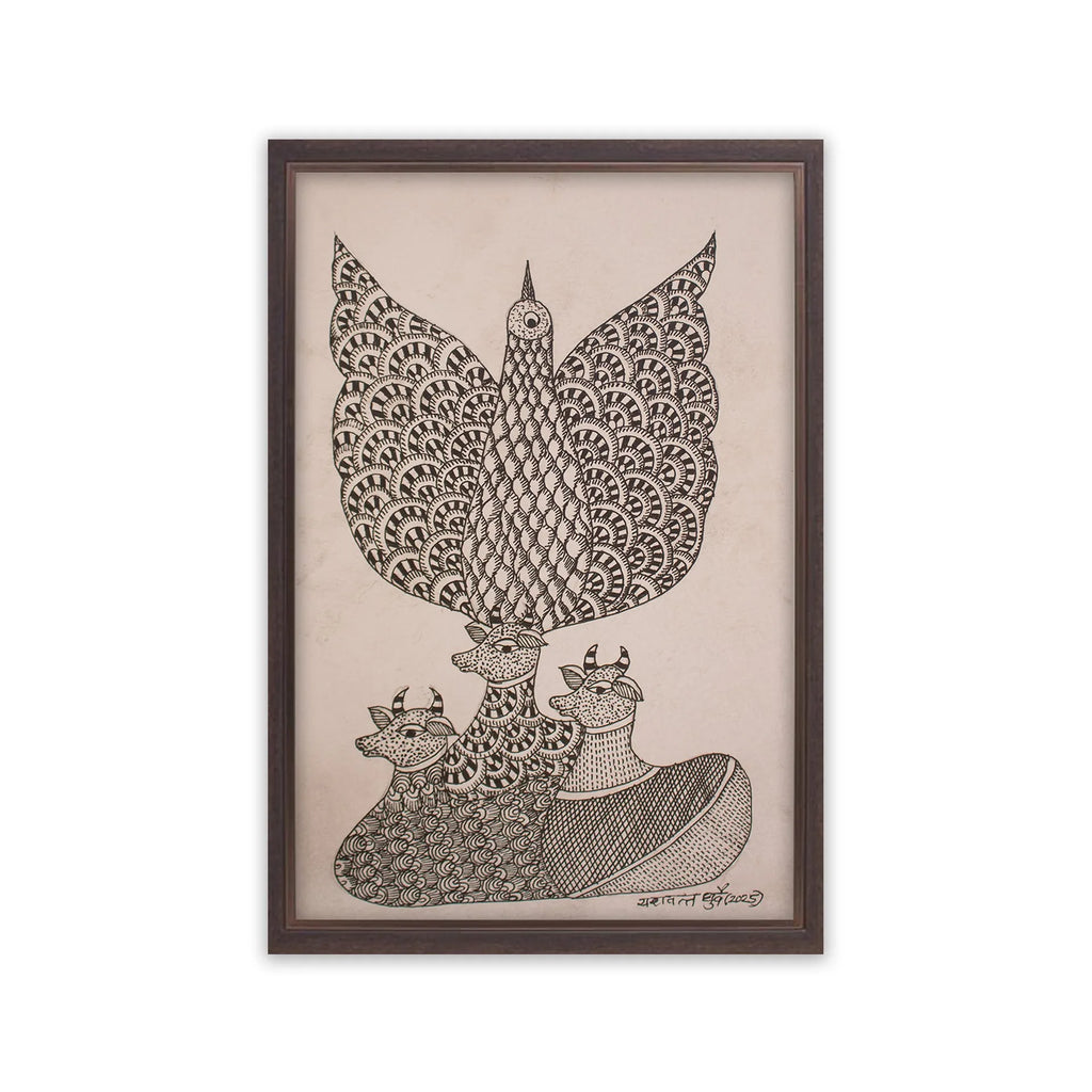 Gond - Bird and Ox