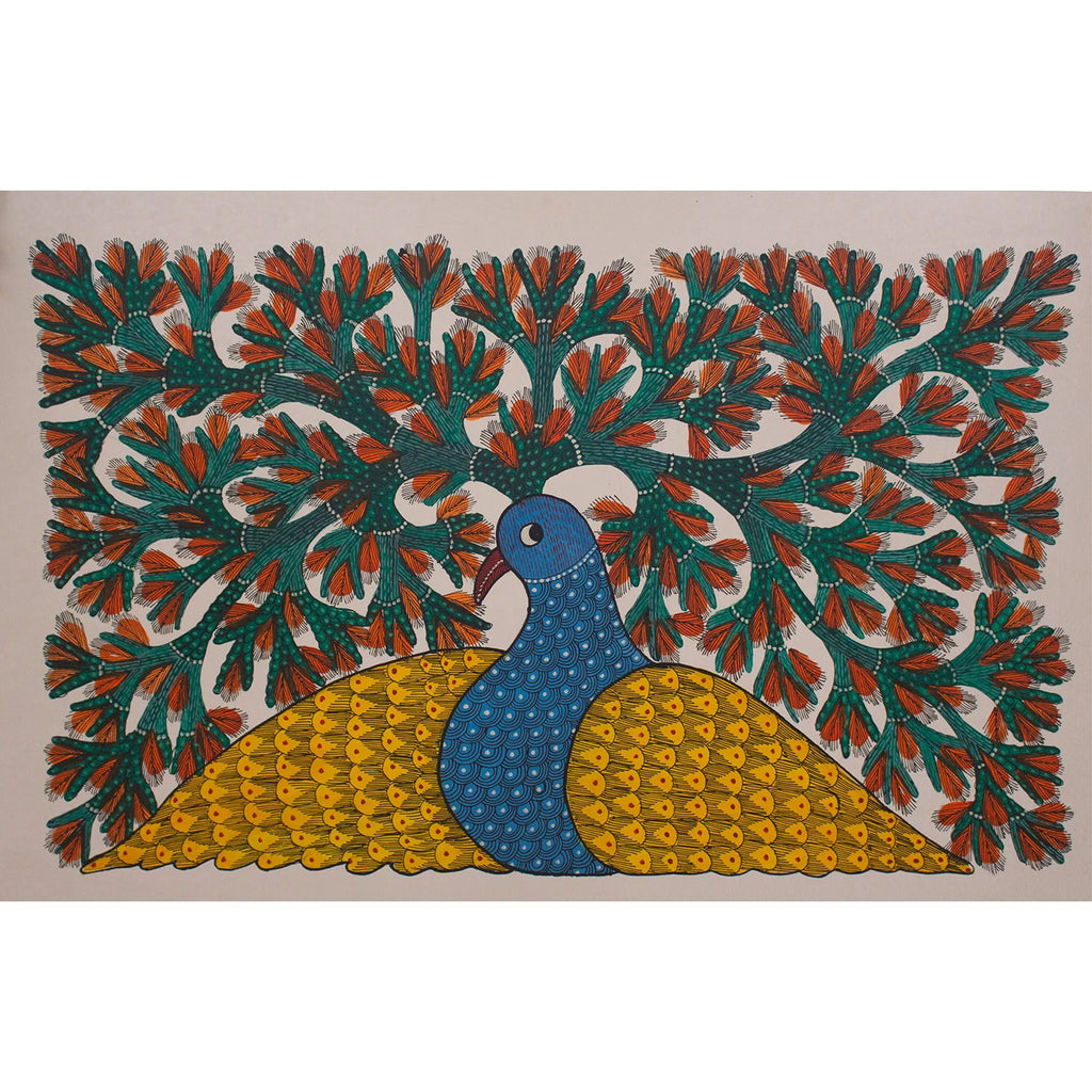 Gond - Bird with tree of life