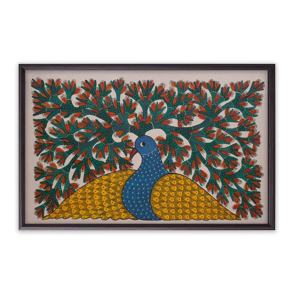 Gond - Bird with tree of life