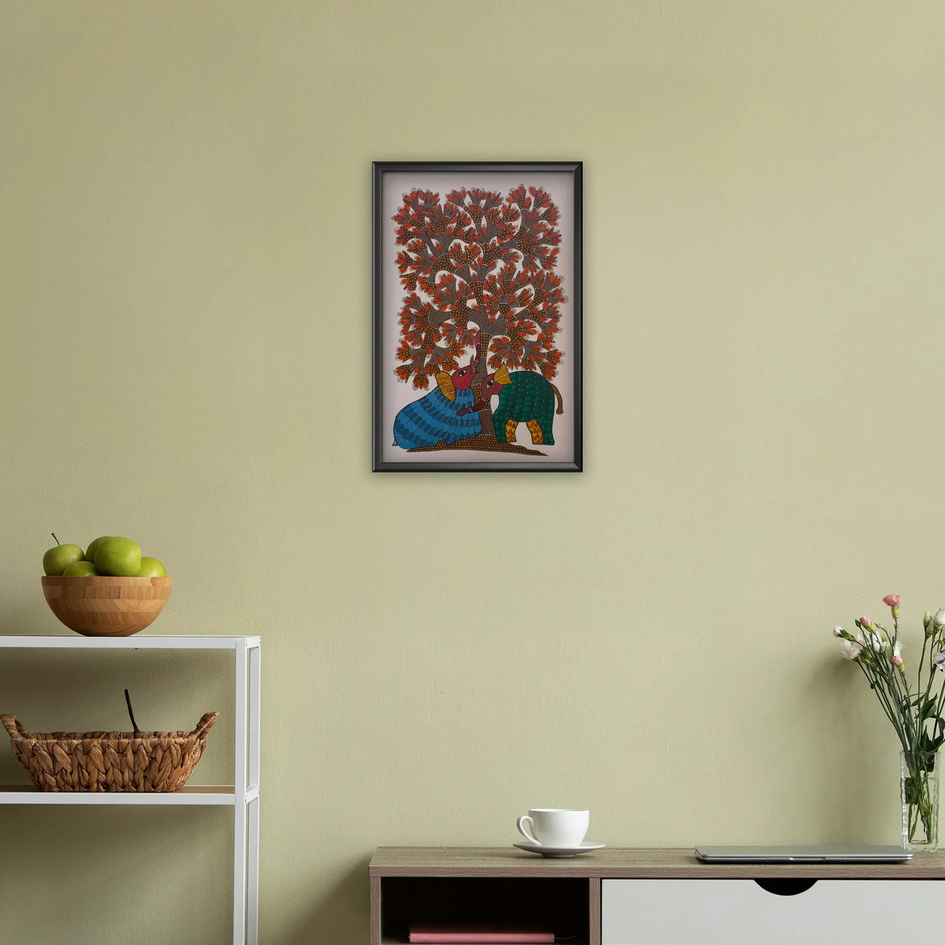 Gond - Elephants and tree of life