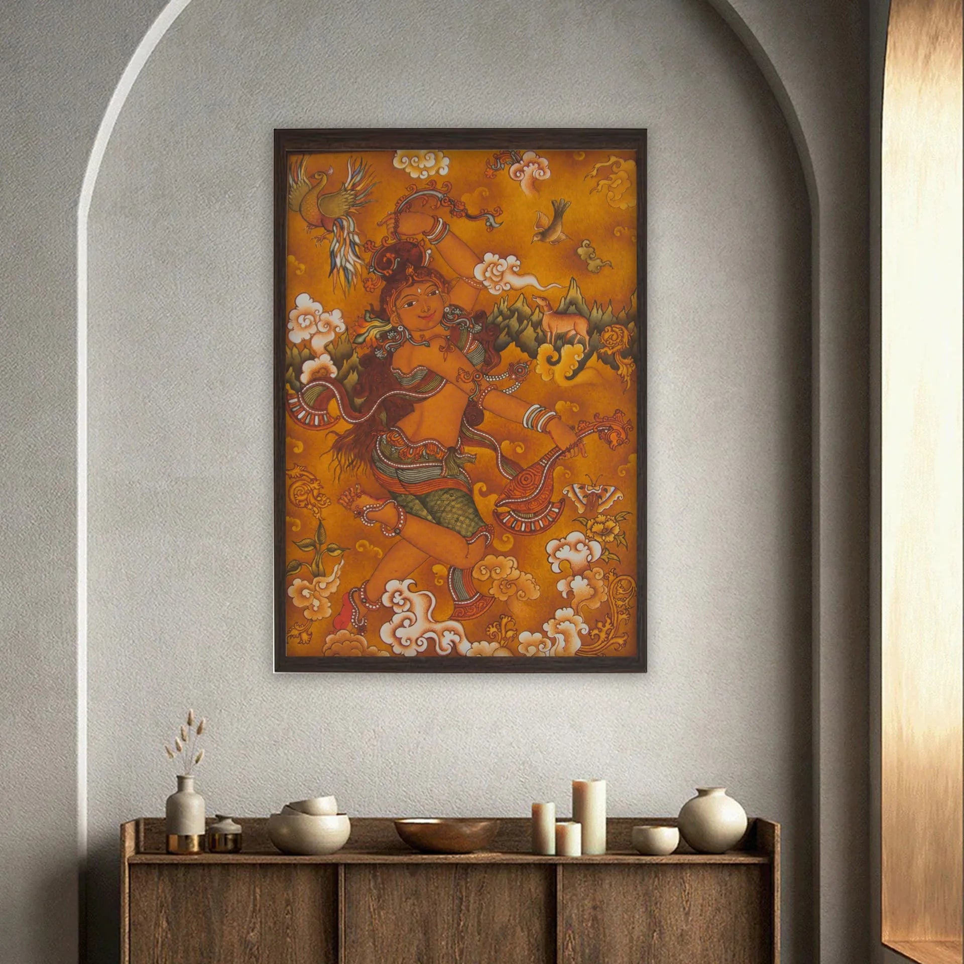 Kerala Mural - Apsara
