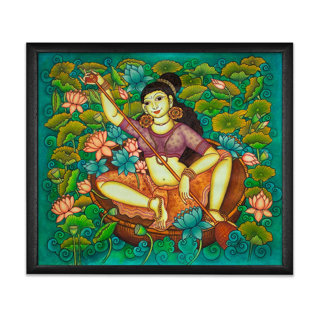Kerala Mural - Village Beauty