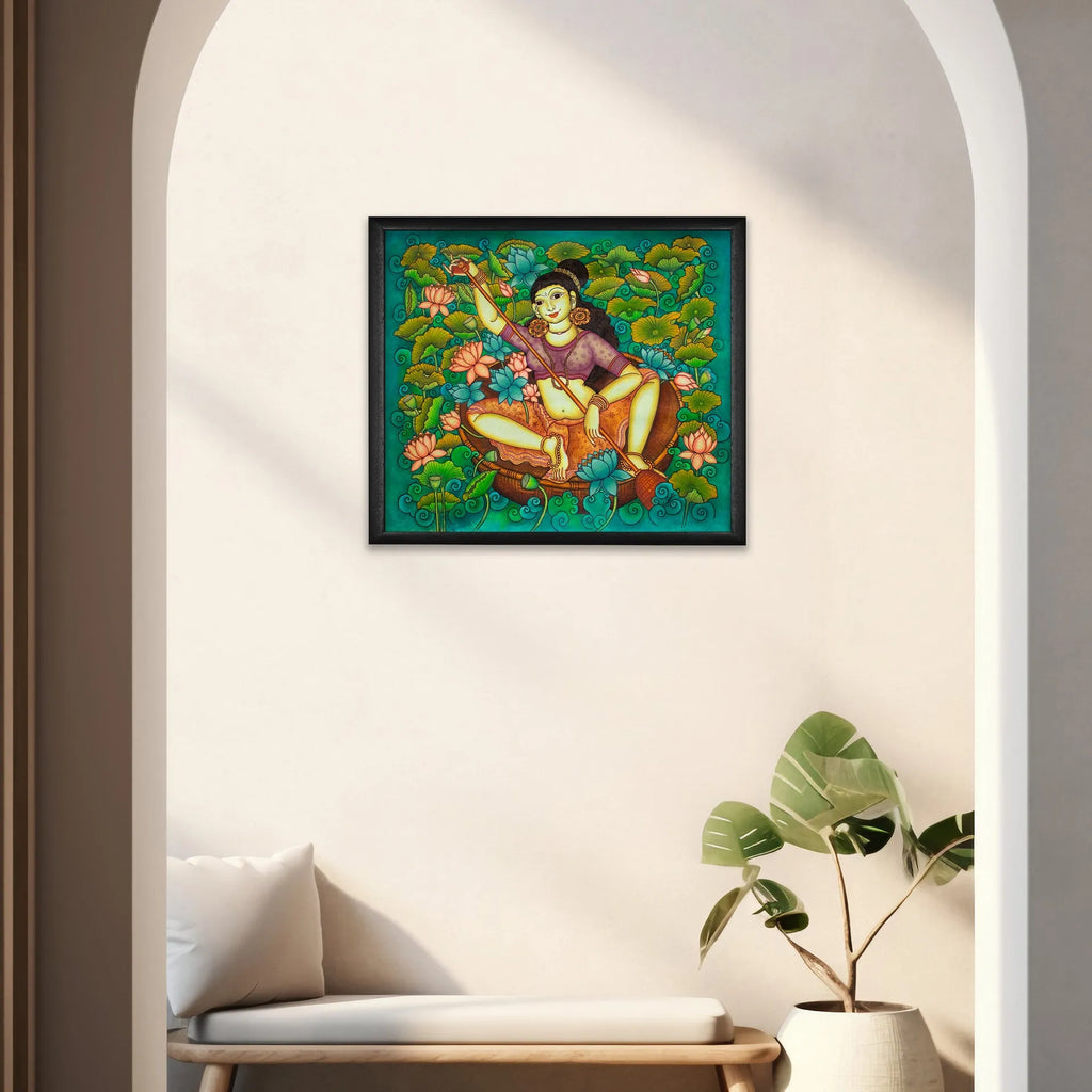 Kerala Mural - Village Beauty