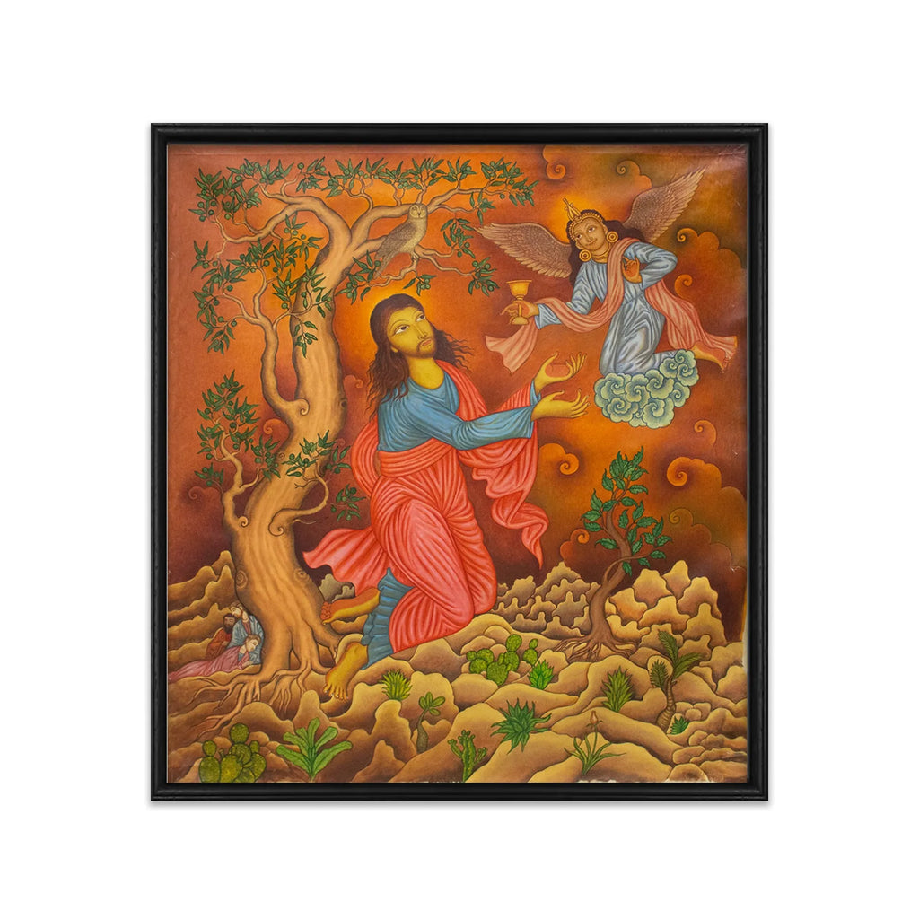 Kerala Mural - Last prayer of Jesus-Gadsamane