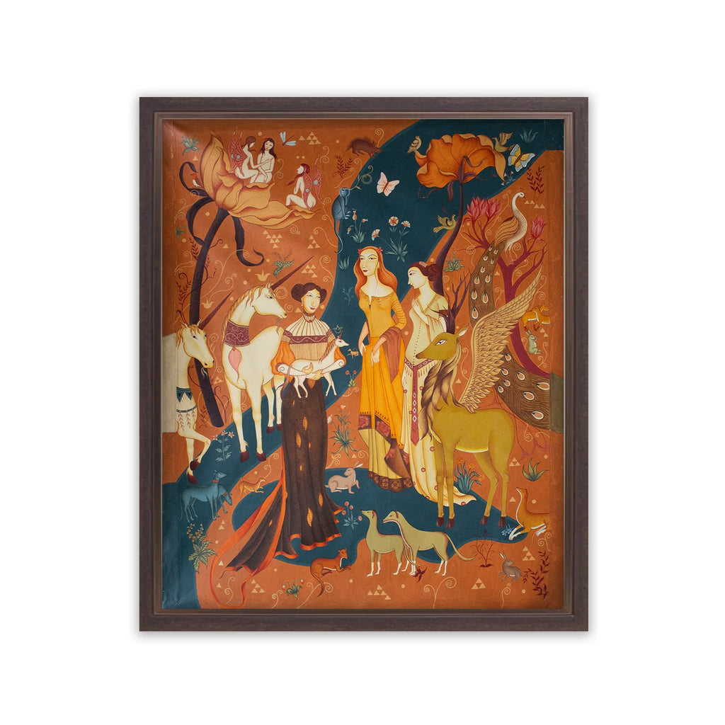 Kerala Mural - Birth of Unicorn