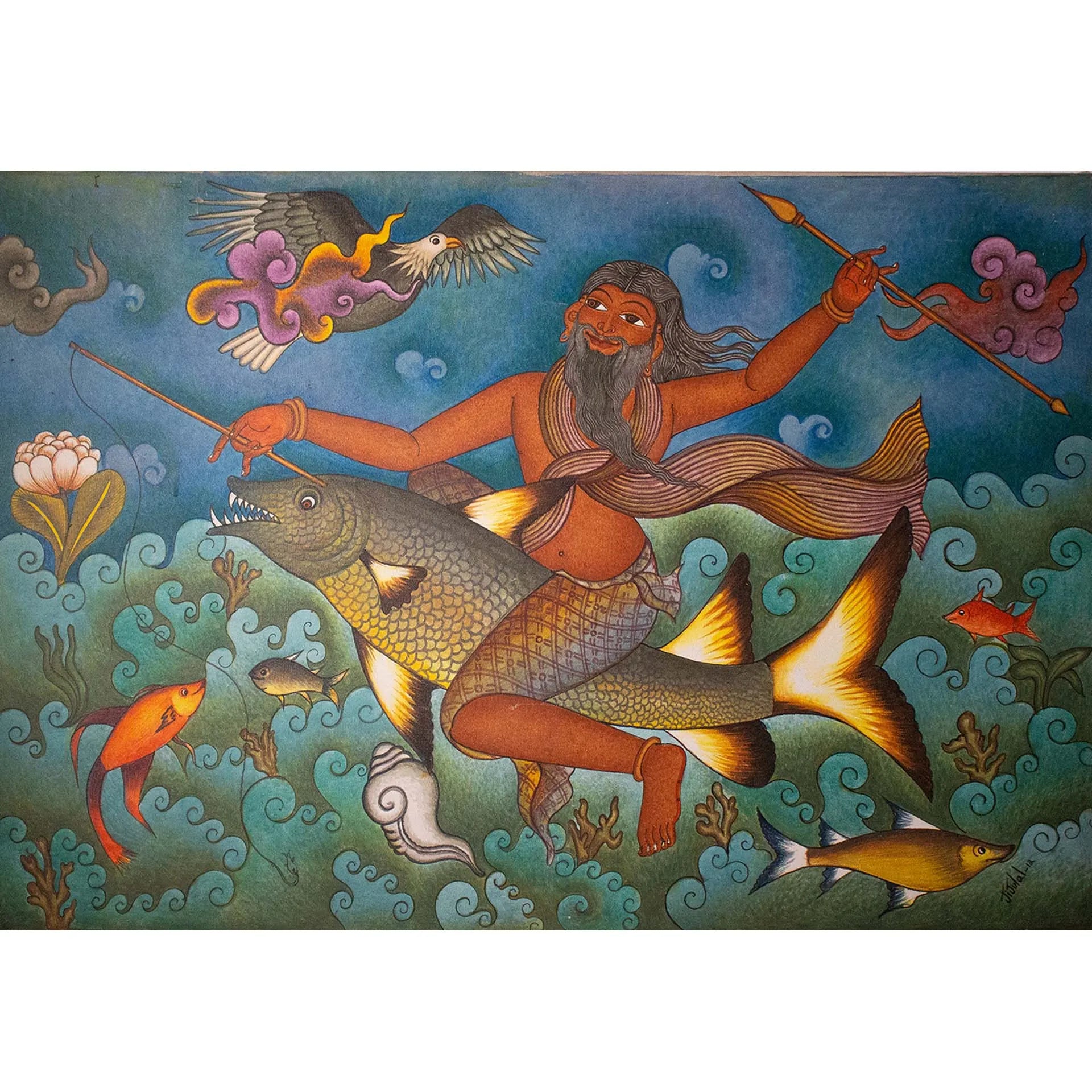 Kerala Mural - Ahankar