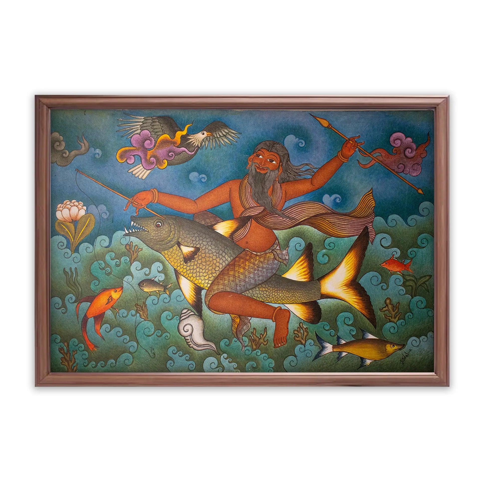 Kerala Mural - Ahankar