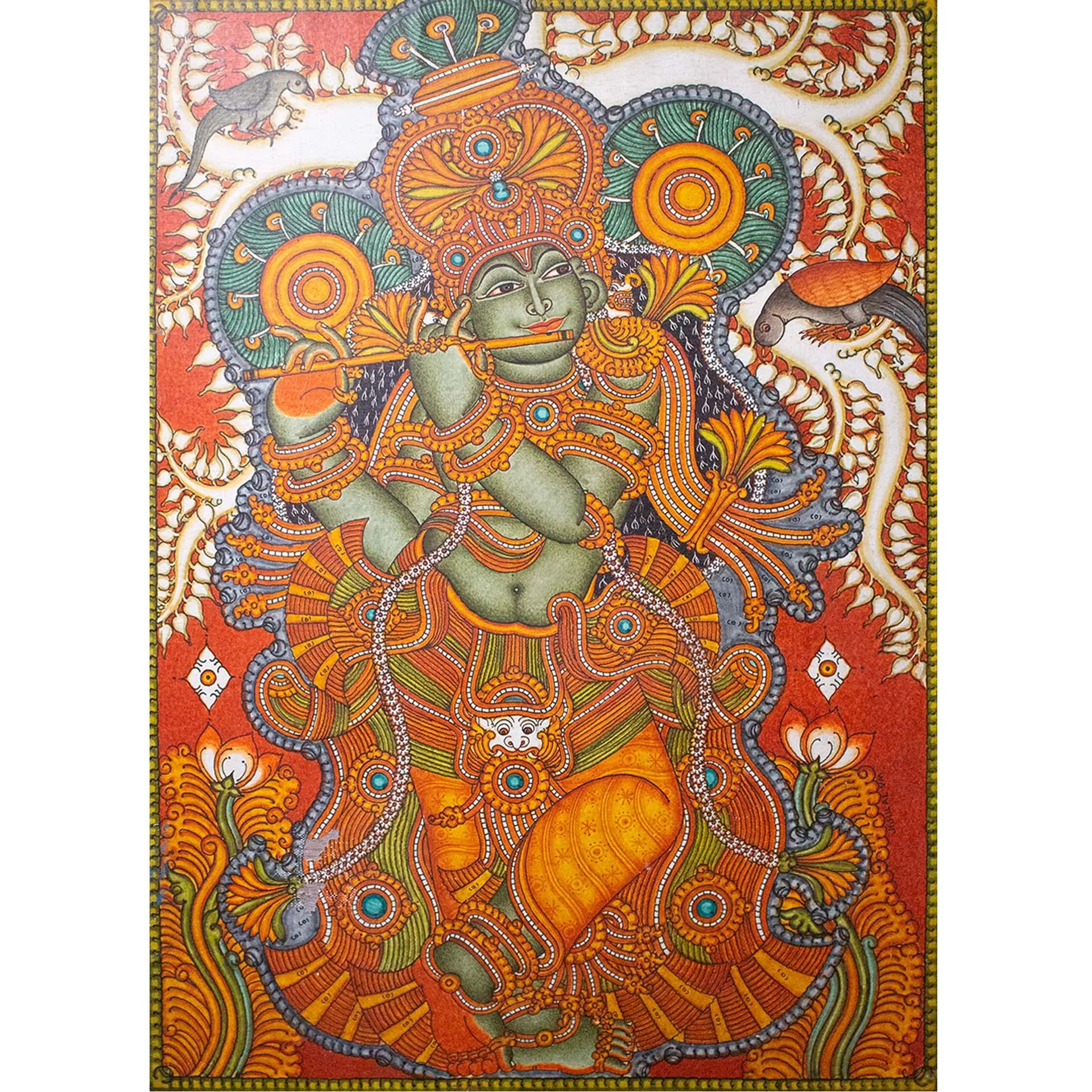 Kerala Mural - Krishna