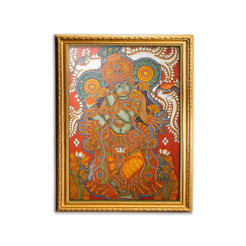 Kerala Mural - Krishna