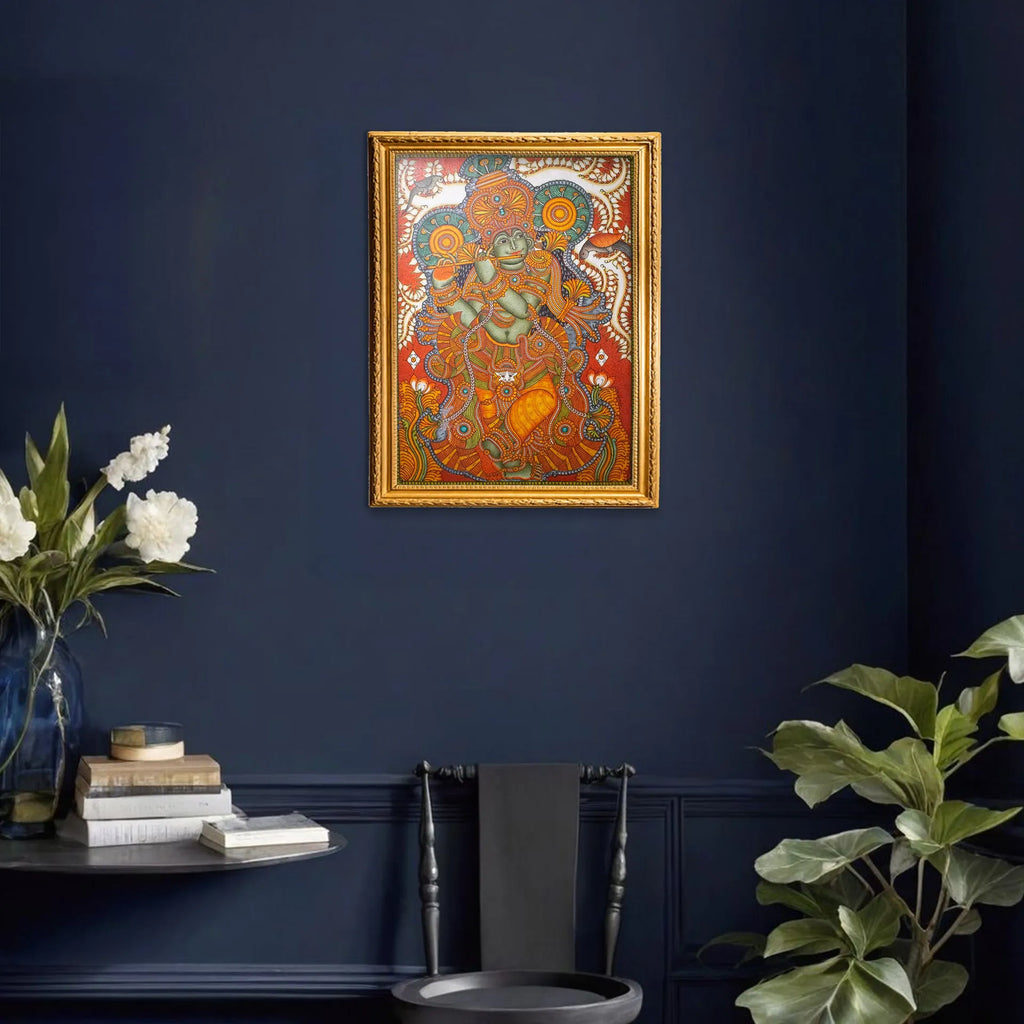 Kerala Mural - Krishna