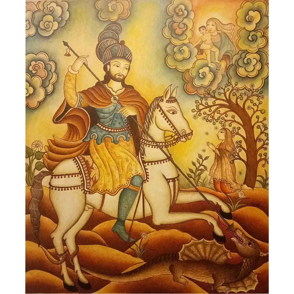 Kerala Mural - Saint George